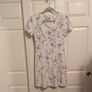 Ms Conduct Floral White Dress